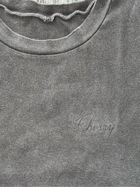 Cherry LA Short Sleeve Tee in Charcoal Grey